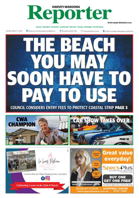 Harvey-Waroona Reporter - Tuesday, 12 March 2024 edition