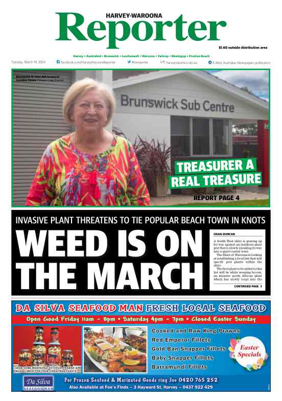 Harvey-Waroona Reporter - Tuesday, 19 March 2024 edition